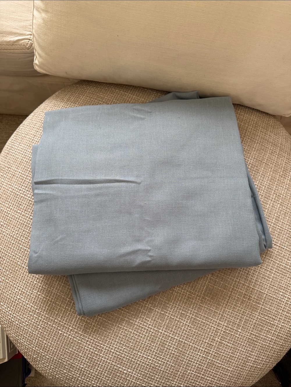 Pair of linen blend drapes 52” x 96”